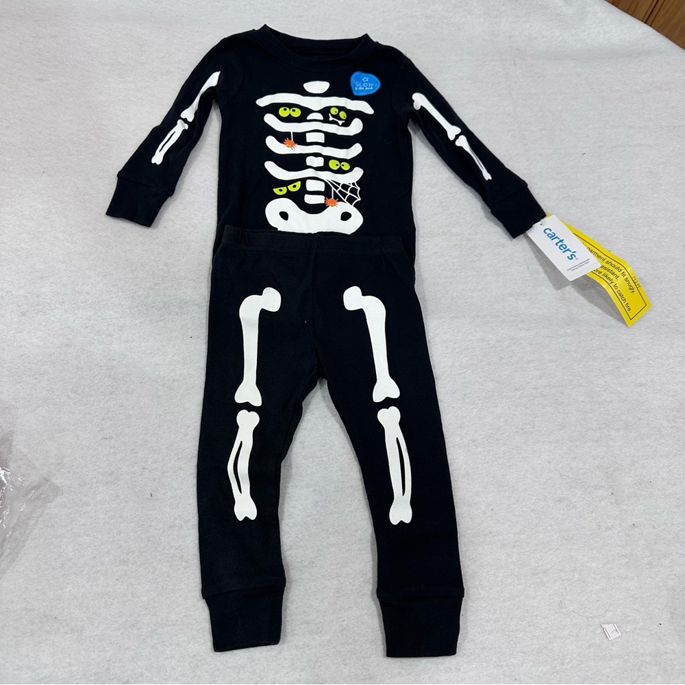 Carter’s Halloween Baby Skeleton Pajamas